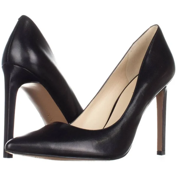 Nine West Women's Tatiana Dress Pumps - Black Leather, 8.5