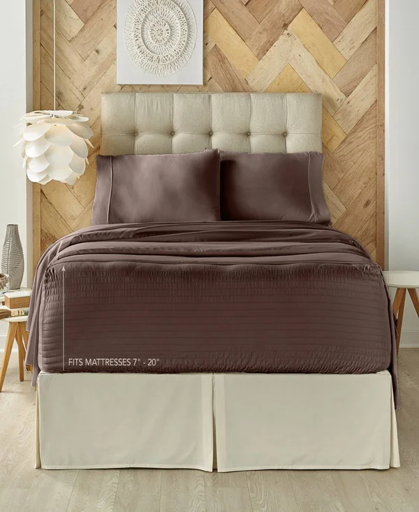 J Queen New York Royal Fit 300TC Sheet Set - Light Blue - King