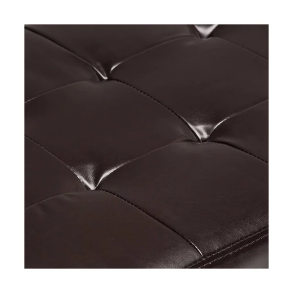 Simpli Home Laredo Storage Ottoman, Brown