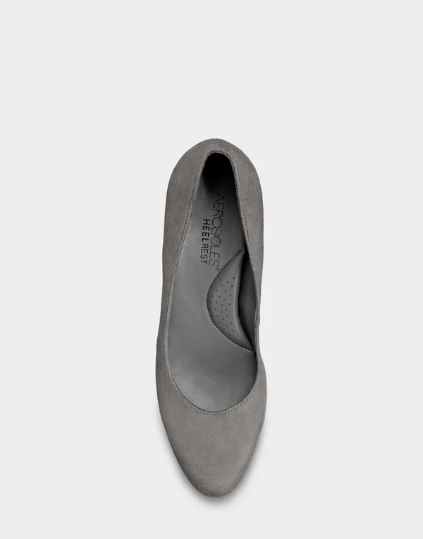 Aerosoles Women's Octagon Pump, Size: 12, Grey Microfiber