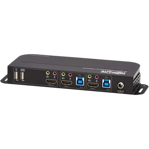 Tripp Lite HDMI KVM - 4K 60Hz 4:4:4, HDR, HDCP 2.2 Support, IR Remote and USB Cables KVM Switch - 2 KVM Ports
