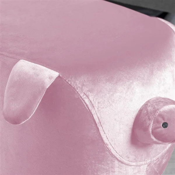 Christopher Knight Home Burton Velvet Pig Ottoman, Pink