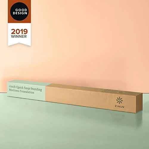 Zinus Good Design Winner Justina 11 inch Metal Mattress Foundation, Twin XL, Beige