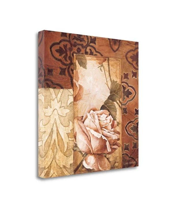 25x22 x 25x22 Linen Roses I by Linda Thompson Fine Art Giclee Print