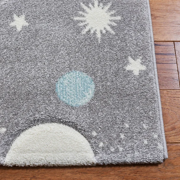 Safavieh CRK103N-28 2 x 8 ft. Carousel Kids Contemporary Runner Rug Navy & Ivory