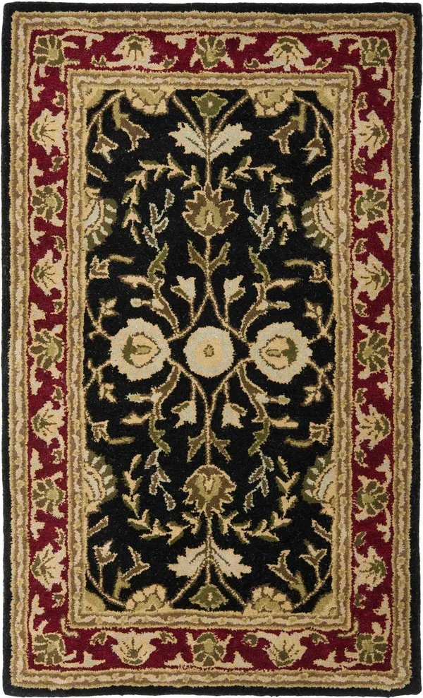 Safavieh Heritage HG261B 4& x 6& Black - Red Rug