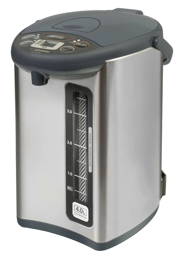 Zojirushi Cd-whc40xh Micom Water Boiler & Warmer 135 oz Stainless Gray - 8.25In x 11.25 x 13.5In