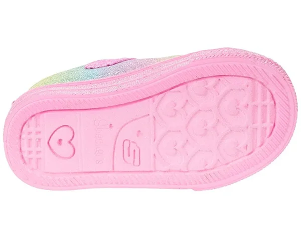 Skechers Infant Girls& Twinkle Toes Shuffle Lite Lil Heartbursts Sneaker
