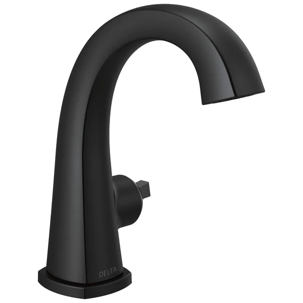 Delta Faucet 577-BLMPU-LHP-DST Bathroom Faucet-Less Handle Single Hole - Matte Black