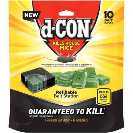 D-con Bait Station Corner Fit - (1+10) Ct. 1 ea (Pack of 6)