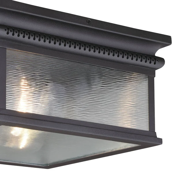 Vaxcel Cambridge 2 Light Outdoor Flush Mount - Oil Rubbed Bronze T0472