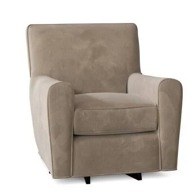 Venus 32x22 Wide Swivel Armchair Craftmaster Body Fabric: Tweetie 7 - Arm Covers: Yes