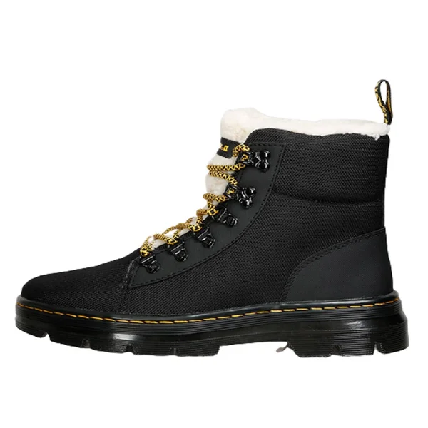 Dr. Martens Combs Fur Lined Women's Boot (Black - Size 9 - Nylon)