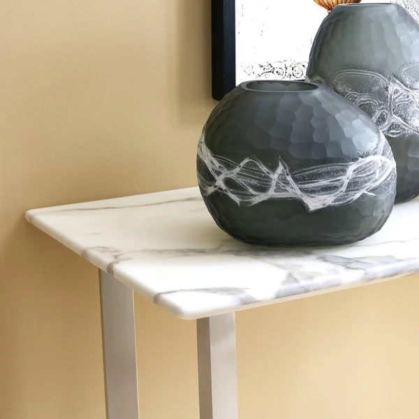 Southern Enterprises Wrexham Faux Marble Console Table