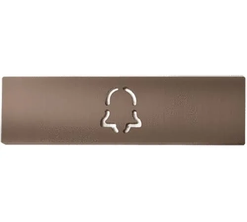 DoorBird Nameplate for D21x One Call Button Video Door Station Bell Bronze-Finish(V4A)