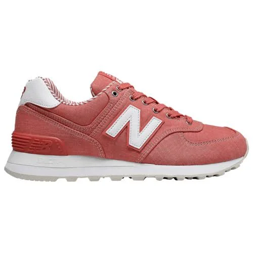 New Balance Womens 574 Shoes Spiced Coral/White Size 7.0