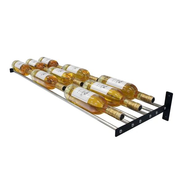Epicureanist Wall-Mounted Horizontal Display Rack (3 Bottle Deep)