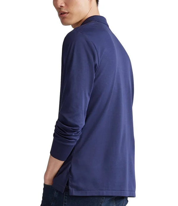 Polo Ralph Lauren Classic Fit Long Sleeve Polo - Black - S