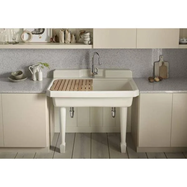 Kohler K-6617-0 Harborview Fireclay Legs (Pair) White