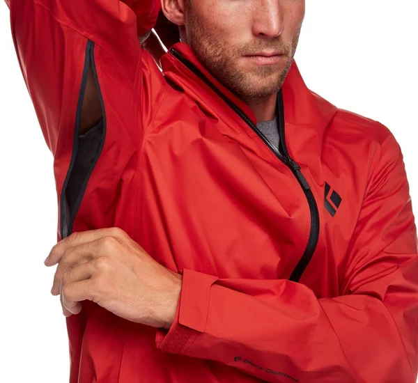 Black Diamond Men's Stormline Stretch Rain Shell - XXL - Black