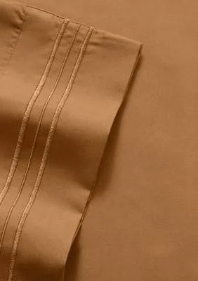 Sweet Home Collection Mocha 1800 Thread Count 4 Piece Sheet Set
