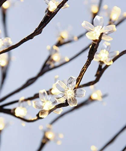 Lightshare 5ft LED Star Light Tree Warm Light Brown