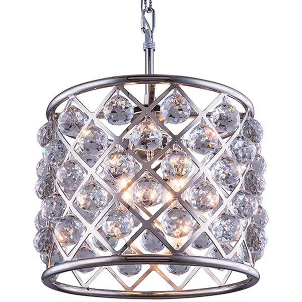 Elegant Lighting-1206D14MB/RC-Madison - 14 inch 4 Light Pendant Matte