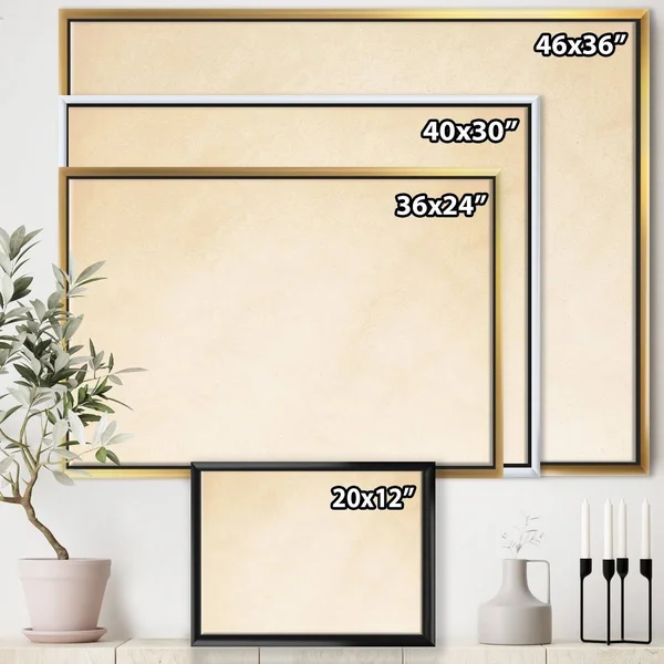 Designart 46x22 x 36x22 Golden Water Agate Fabric Canvas Wall Art in Blue