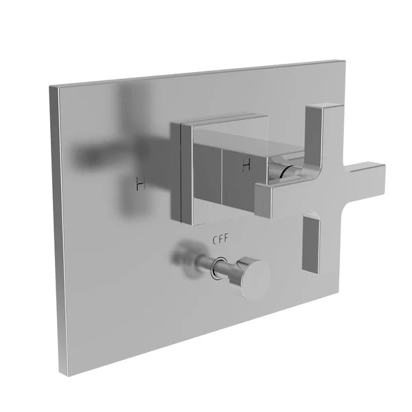 Newport Brass 5-2062BP/26 Balanced Pressure Tub & Shower Diverter Plate with Handle, Polished Chrome