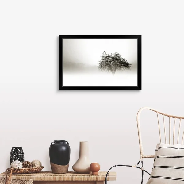 in The Mist I - Black Framed Wall Art, 30x20, Great Big Canvas