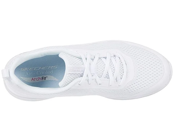 Skechers GOwalk Arch Fit - Motion Breeze White/Silver - Size 8.5