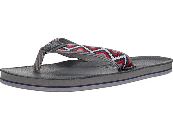 Hari Mari Men's Fields Camino Flip Flop - Unisex 12, Slate/Multi