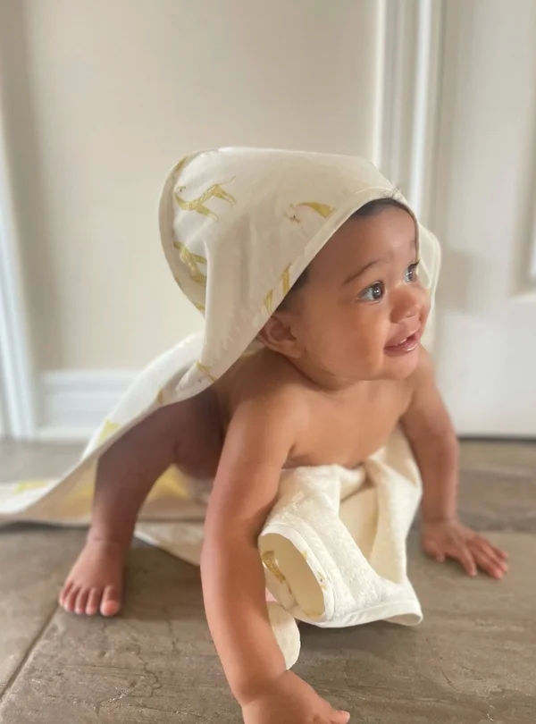 Hooded Towel Follow Me Lamb
