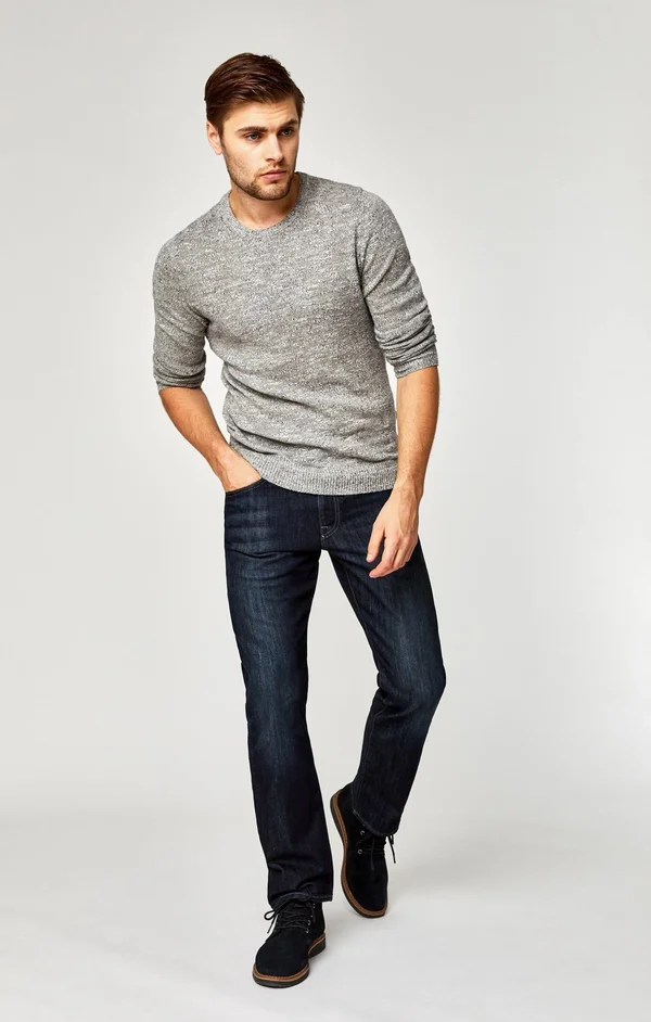 Mavi Men's Matt Classic Mid-Rise Relaxed Straight-leg Jeans