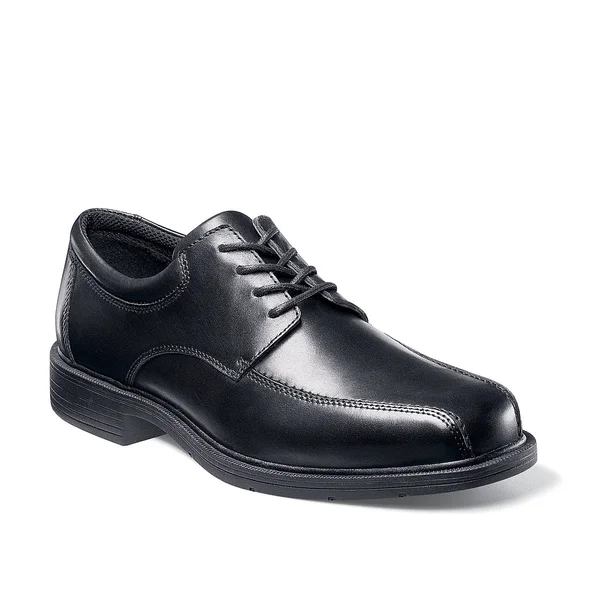 Men's Nunn Bush Jasen 84221 Bicycle Tip Lace Up Comfort Gel, Size: 14, Black