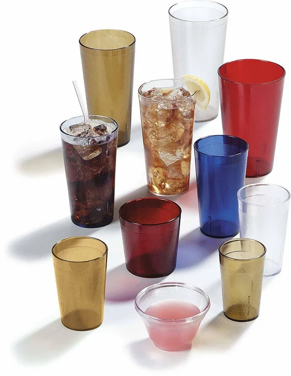 Carlisle 522407 Stackable Shatter-Resistant Plastic Tumbler, 24 oz, Clear Case O