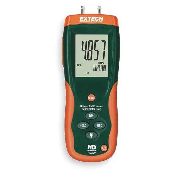 Extech HD750 DIFFERENTIAL Pressure Manometer