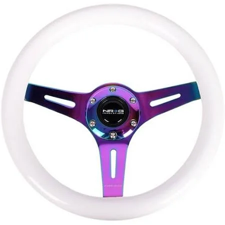 NRG 310mm Classic Dark Wood Grain Steering Wheel - ST-310BRB-MC