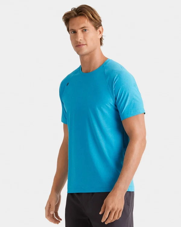 Reign Short Sleeve - Rhone Short Sleeve - Hawaiian Ocean Heather, Size: XX-Large