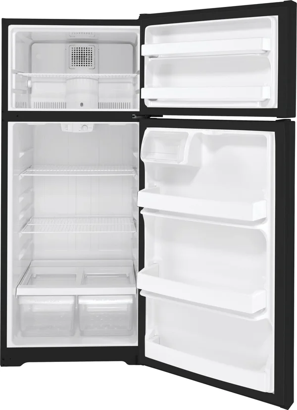 GE GTS18DTNRBB 17.5 cu.ft. Black Top Freezer Refrigerator