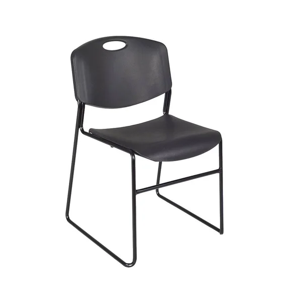 Regency Cain 60x22 x 24x22 Training Table- Cherry & 2 Zeng Stack Chairs- Black