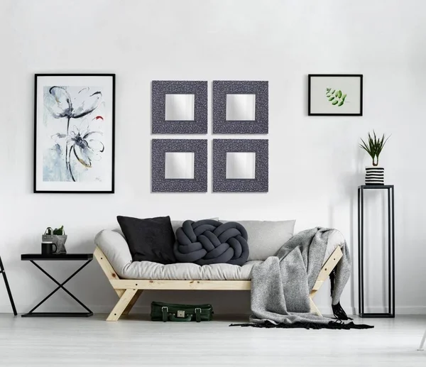 Hobbitholeco. Square Accent Mirror (Set of 4)