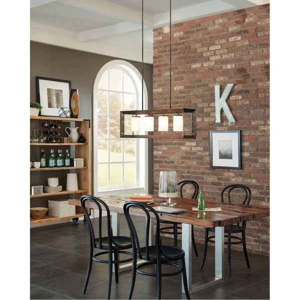 Sea Gull Lighting 6640504-71 Chatauqua Four Light Island Pendant - Antique Bronze