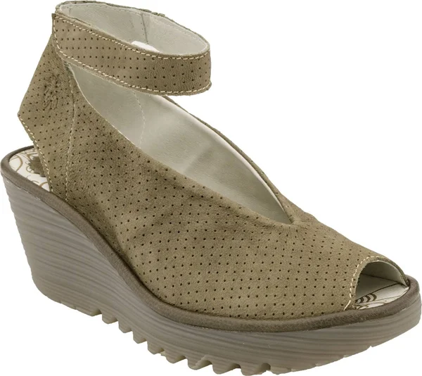 Fly London YALA Perf (Khaki Cupido/Mousse) Women's Shoes