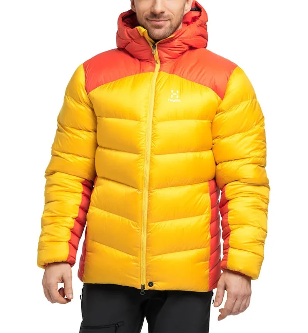 Haglofs Mojo Down Hood Men - Pumpkin Yellow/Habanero - Down Jackets L