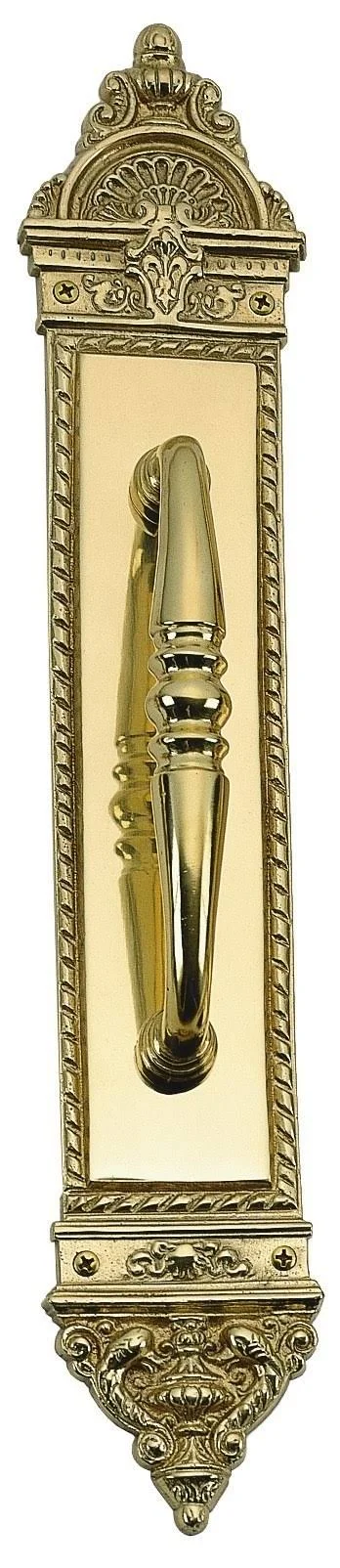 L'Enfant Pull Plate 3in x 16-1/2in, Antique Brass
