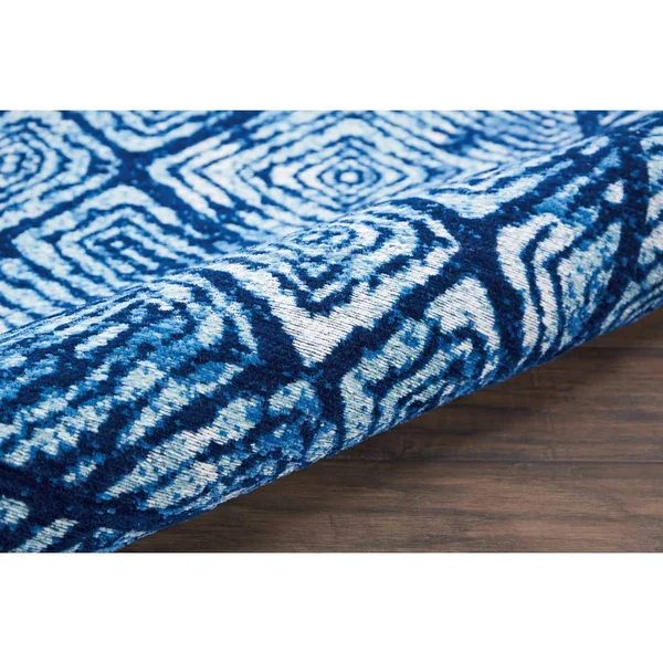 Studio NYC Organic Modern OM002 Area Rug 3&9x22 x 5&9x22, Ocean