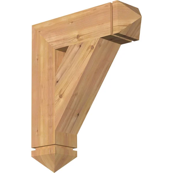 Ekena Millwork BKT06X22X26TRA03SWR 5 1/2x22W x 22x22D x 26x22H Traditional Arts & Crafts Smooth BRACKET - Western Red Cedar