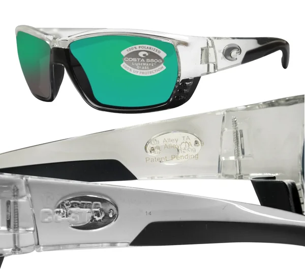 Costa Del Mar Tuna Alley Crystal, Green 580G Sunglasses