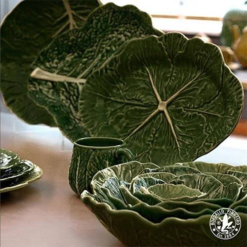 Bordallo Pinheiro Cabbage Beige Oval Platter